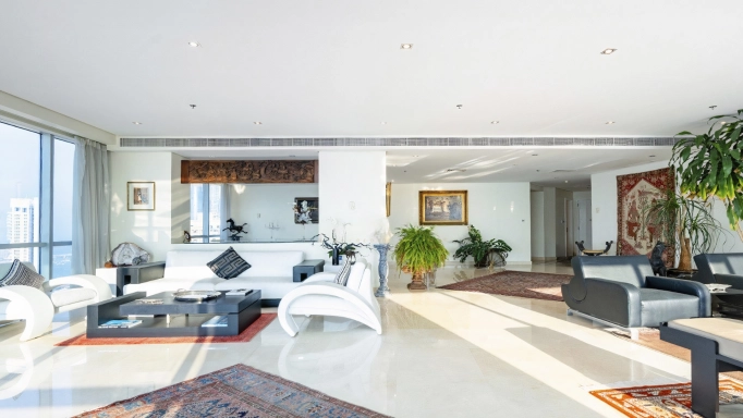 Luxurious 3-bedroom apartment in Al Fattan Marine Towers, Dubai Marina – 379 m², located on the 47th floor with panoramic sea views, priced at AED 12.8 million Maison D'Ahmed