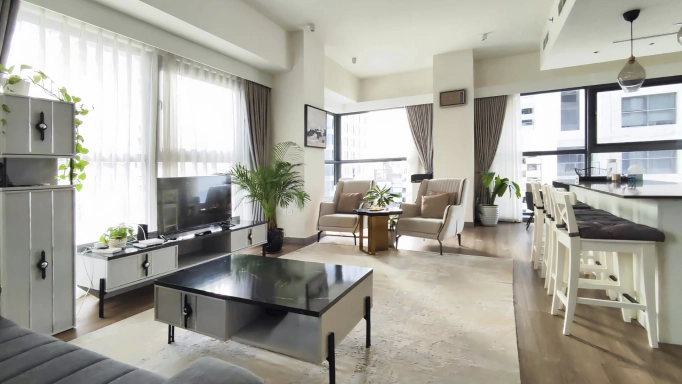 Modern 2-bedroom apartment in Pixel, Al Reem Island. Spacious 117 m² layout, located on the 10th floor. Available for rent at AED 14,000 per month - Maison D'Ahmed