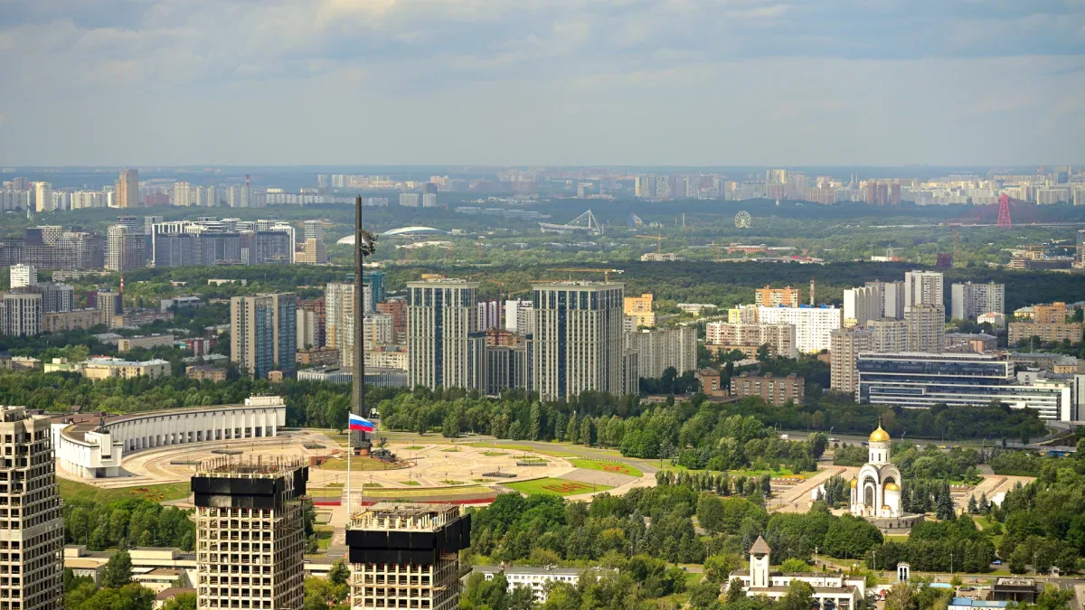 Горизонт Мосфильмовской — пентхаус в ЖК «Дом на Мосфильмовской», 50 этаж — Вид из окна