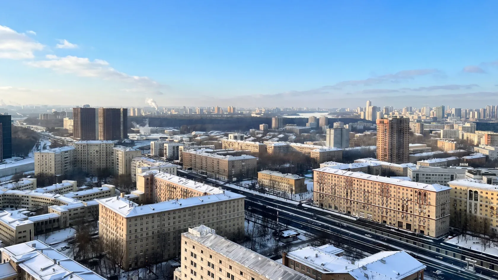 Очаг Сокола — пентхаус в ЖК «Дом художников», 30 этаж — Вид из окна