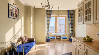Очаг Тропарёва — пентхаус в ЖК «Корона», 21 этаж — Кухня