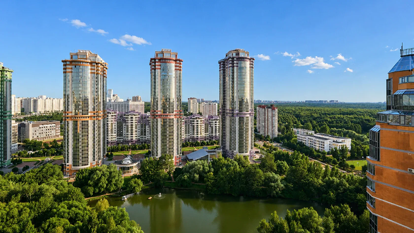 Очаг Тропарёва — пентхаус в ЖК «Корона», 21 этаж — Вид из окна