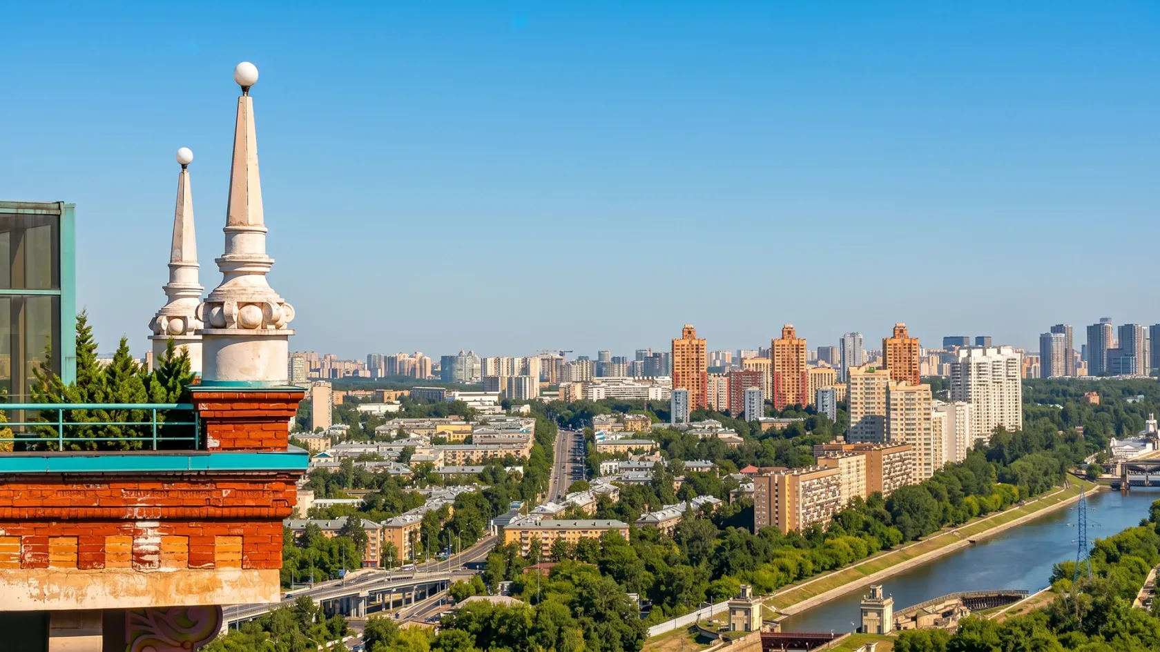 Терраса Щукина — пентхаус в ЖК «Алые Паруса», 35 этаж — Вид из окна