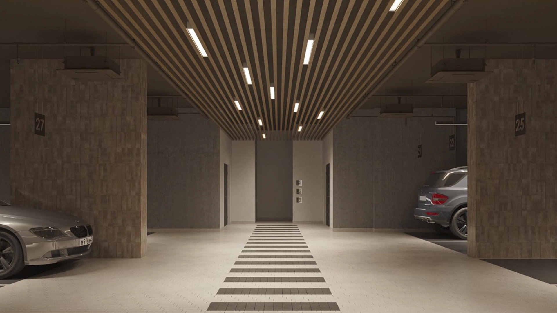 Фотографии паркинга ЖК Nametkin Tower