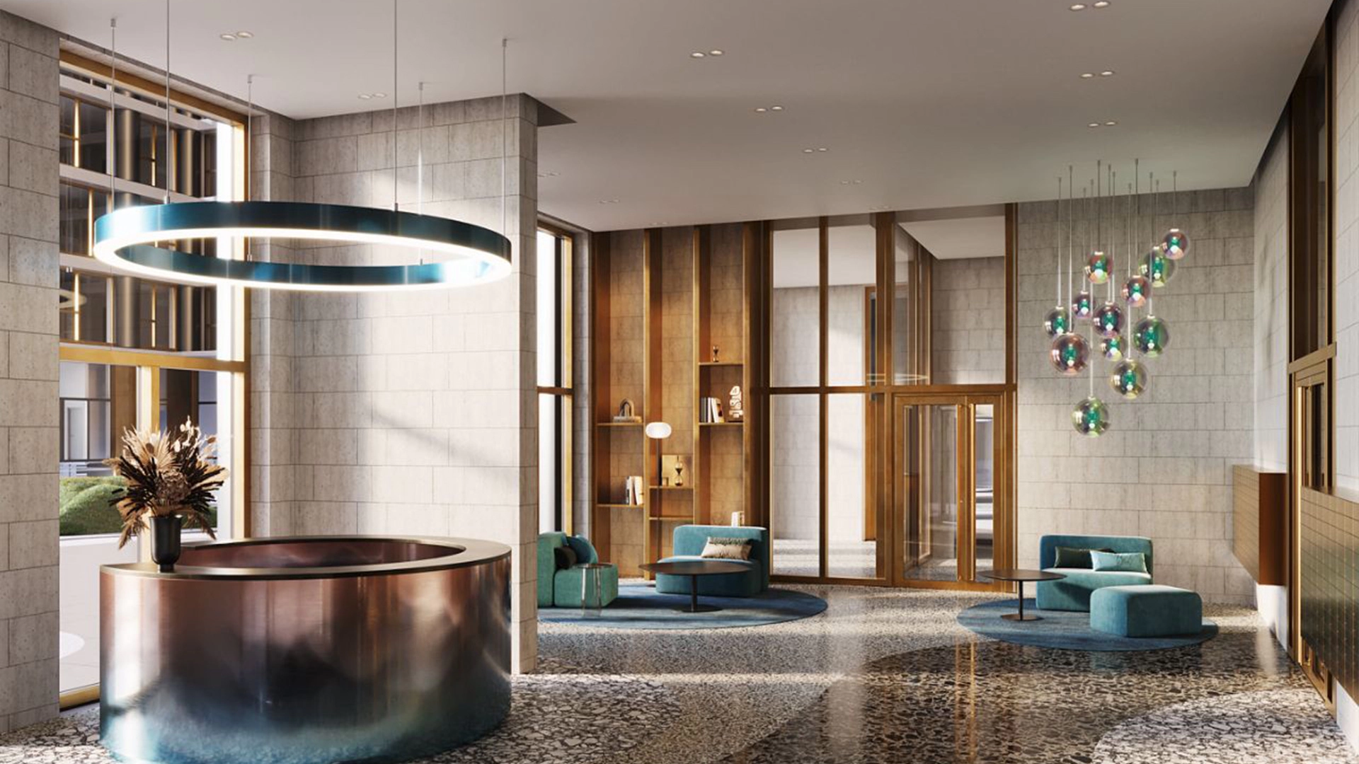 Фотографии Лобби ЖК Nametkin Tower