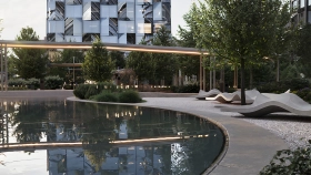 Фотографии приватной территории ЖК Серёгина 5