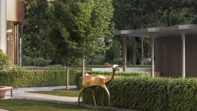 Фотографии приватной территории Омега Резиденции | Omega Residence