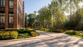 Фотографии приватной территории ЖК «Институтский, 16»