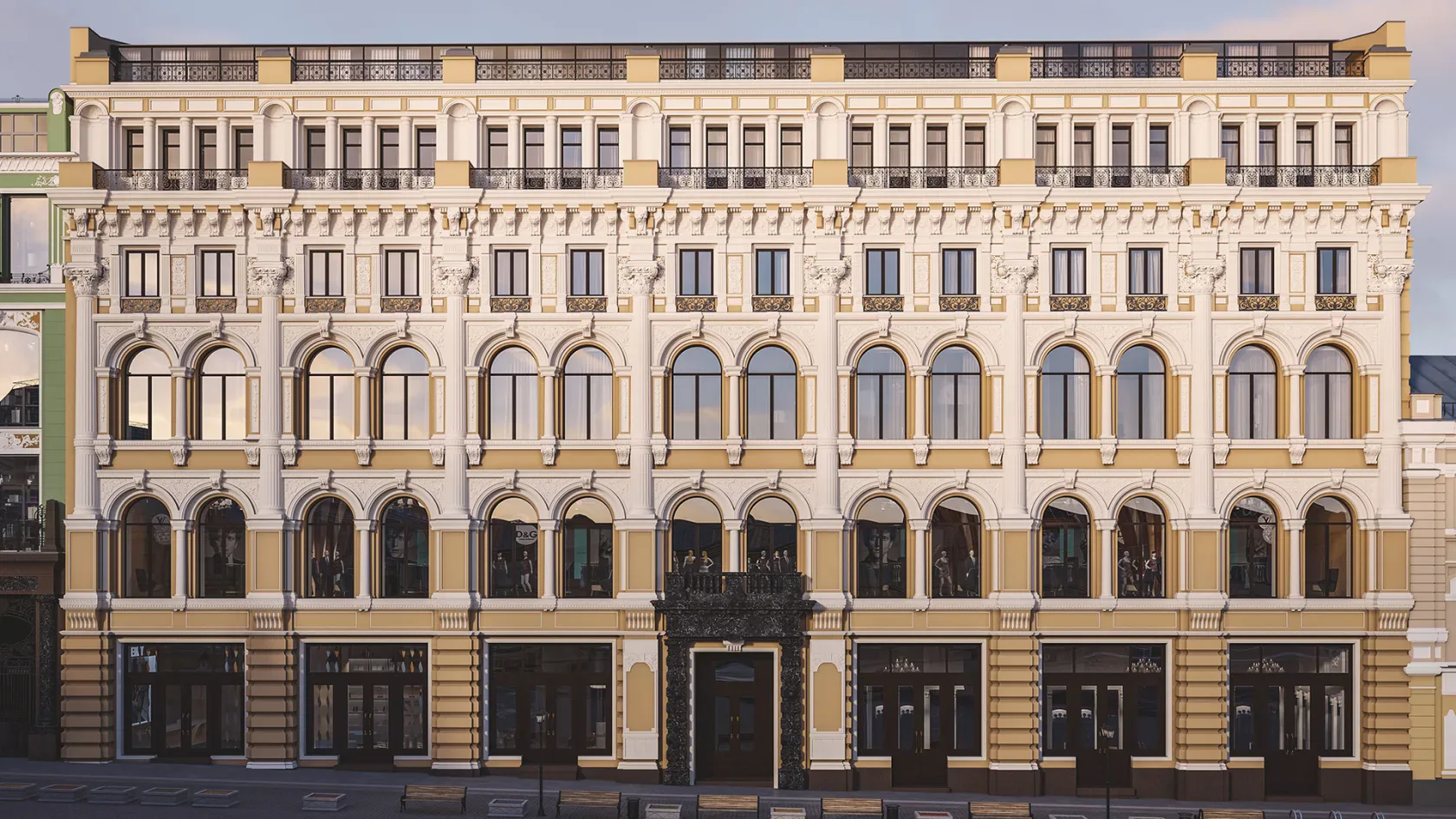 Терраса Кузнецкого Моста — пентхаус в ЖК «Кузнецкий мост, 12», 6 этаж — ЖК: архитектура