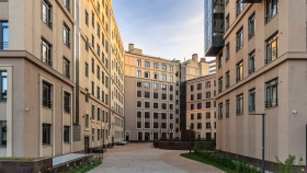 Фотографии приватной территории ЖК NEVA RESIDENCE | Нева Резиденс, Санкт Петербург