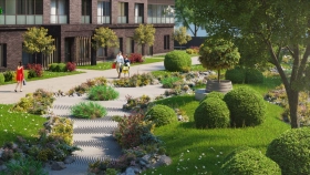 Фотографии приватной территории ЖК Big Time (Биг Тайм)