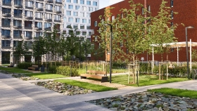 Фотографии приватной территории ЖК Новоданиловская, 8