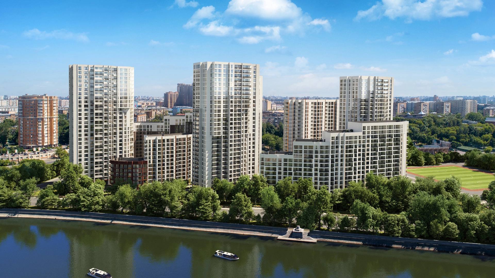 Фотографии архитектуры ЖК RiverSky