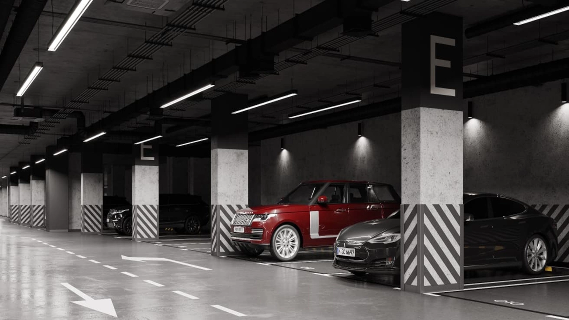 Фотографии паркинга ЖК RiverSky