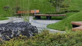 Фотографии приватной территории ЖК Hide