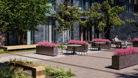 Фотографии приватной территории ЖК Стремянный, 2