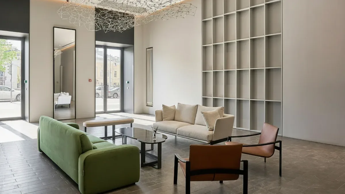Высокая Панорама — пентхаус в ЖК «Cloud Nine», 5 этаж — ЖК: лобби