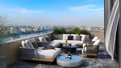 Терраса Нагатинского Затона — пентхаус в ЖК «Dream Towers», 6 этаж — ЖК: интерьеры