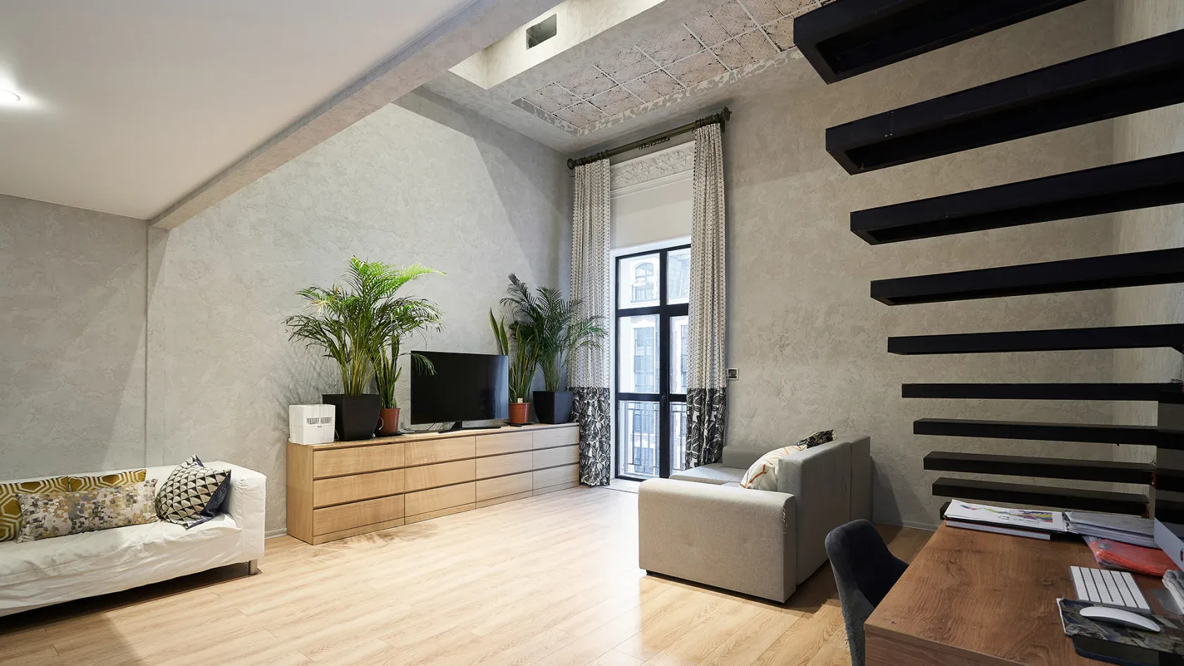 Дуэт Басманной — пентхаус в ЖК «Kleinhouse», 6 этаж — Гостиная