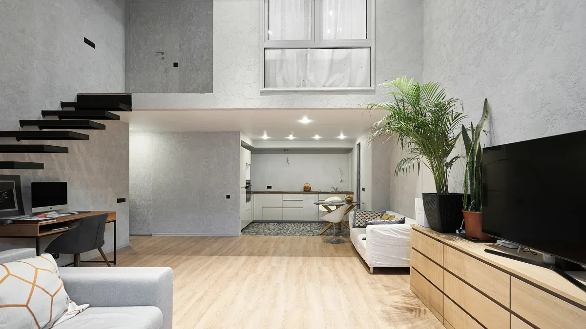 Дуэт Басманной — пентхаус в ЖК «Kleinhouse», 6 этаж — Гостиная