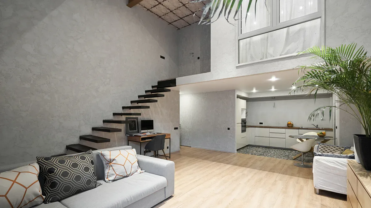 Дуэт Басманной — пентхаус в ЖК «Kleinhouse», 6 этаж — Гостиная