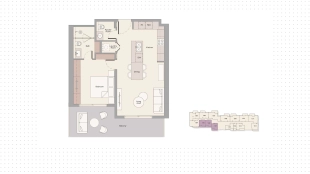 1-комнатные апартаменты, 79 м²
