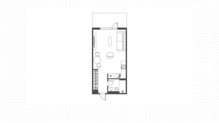 studio, 400 ft²