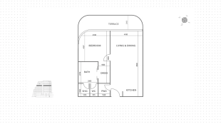 1-комнатные апартаменты, 89 м²