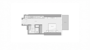 Студия, 41 м²