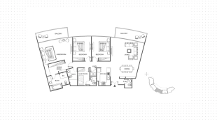 3-комнатные апартаменты, 178 м²