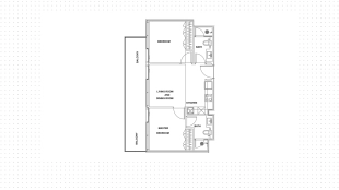 2-bedroom apartment, 804 ft²