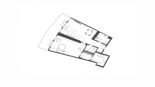 1-комнатные апартаменты, 98 м²