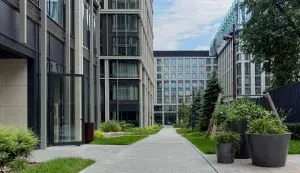 Slava - clubhouses with green park on Belorusskaya Street