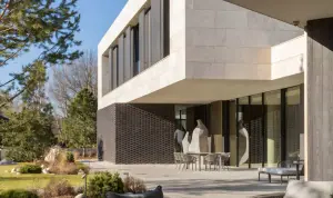 Villa Belki in Nikolino. Author's handmade sculptures