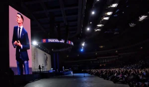 View from the stage of Olimpiyskiy