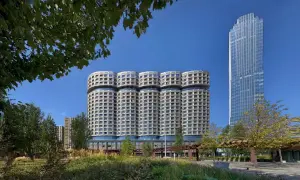 You'll lose count. Unusual facades in Zilart Residential Complex