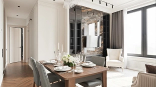 Видовая квартира в стиле современной классики