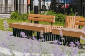 Фотографии приватной территории ЖК Promenade