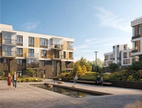 Фотографии приватной территории ЖК «Репин»