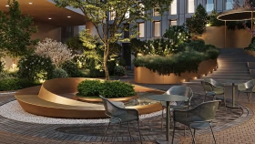 Фотографии приватной территории ЖК Рождественка 8