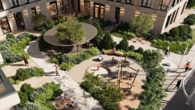 Фотографии приватной территории ЖК Новгородская 8