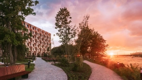 Фотографии приватной территории ЖК Neva Haus, Санкт-Петербург