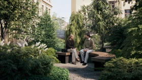 Фотографии приватной территории ЖК «Светоч» СПб, арт-кластер